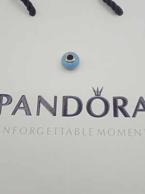 Pandora Murano charm turquoise and silver new