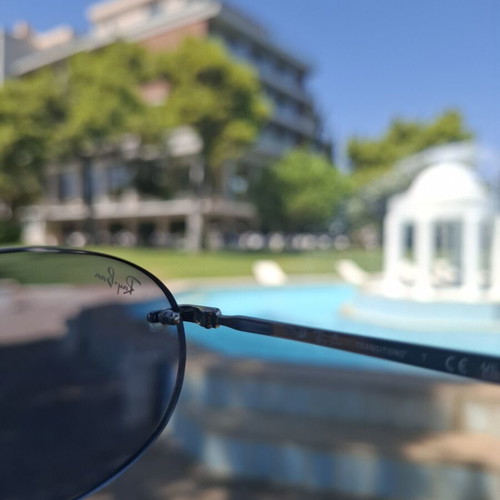 Ray Ban Oval Transitions Sunglasses, blue