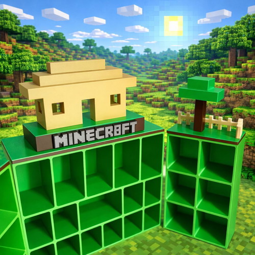 Large Minecraft kinder joy stand new