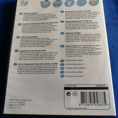 Philips DVD Lens Cleaner SVC2520 like new