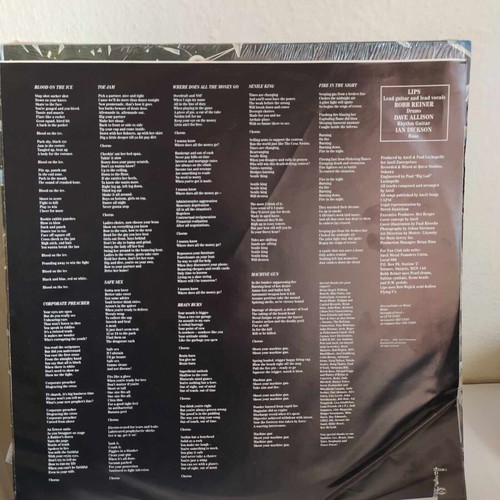 Anvil Pound For Pound LP used, metal, 1st edition USA 1988