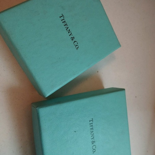 Tiffany & Co. jewelry boxes, pack of 2, 8×10 cm