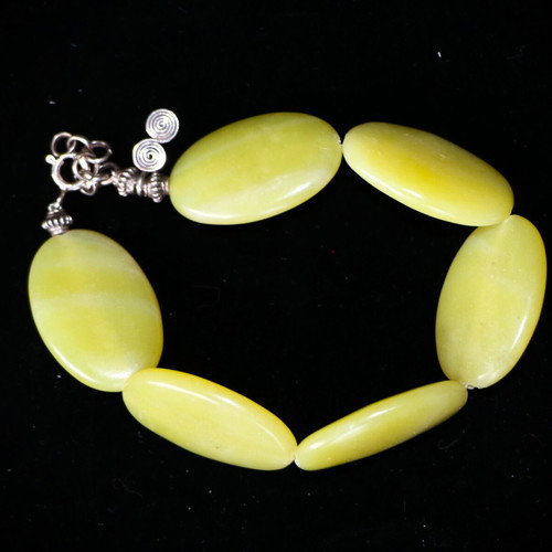 Bracelet genuine agate and 925 sterling silver new