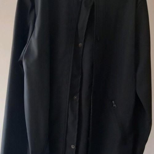 Thin parka like new for 13-14 years old, blue marine and black