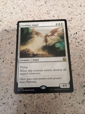 Magic: The Gathering Sunblast Angel κάρτα
