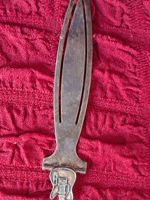 Silver Bookmark 925 Electric Guitar like new, Italian made