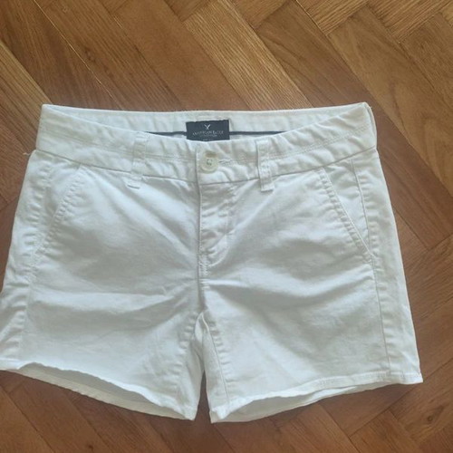 American Eagle white cotton women's shorts new, XS/S