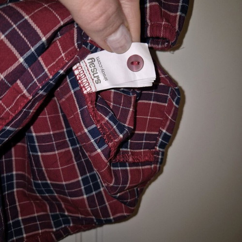 Sinsay checked dress like new, red and blue, size 98 cm