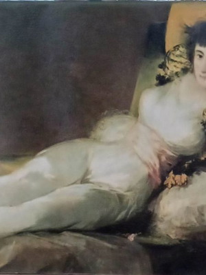 Goya La maja vestida framed print new