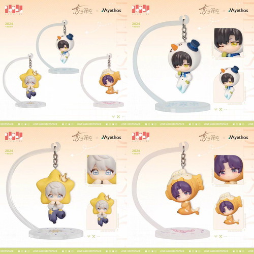 Love and Deepspace Xavier-Zayne-Rafayel Chibi Swing Mini Figure new