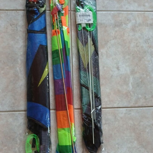 Fabric kites used, set of 3