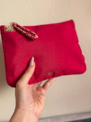Guerlain toiletry bag unused, red