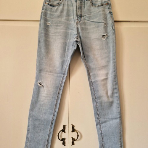 Stradivarius high-waist light blue jeans like new S/M