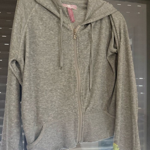 Grey jacket with hood Zara like new, size XL