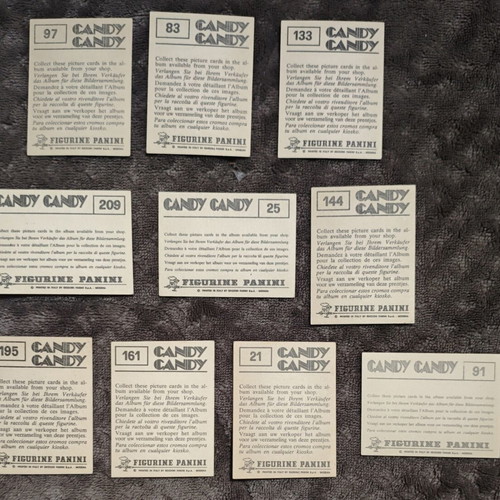 Candy Candy Panini stickers new, complete pack