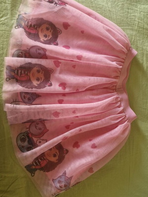 Girls' skirt with Gabi, pink, size 134 cm