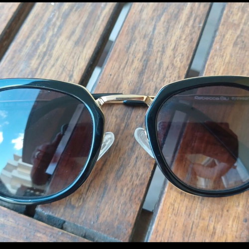 Rebecca Blu women's sunglasses like new, black and gold