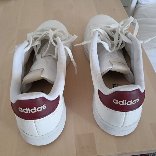 Adidas Advantage sneakers used, size 46 2/3, white