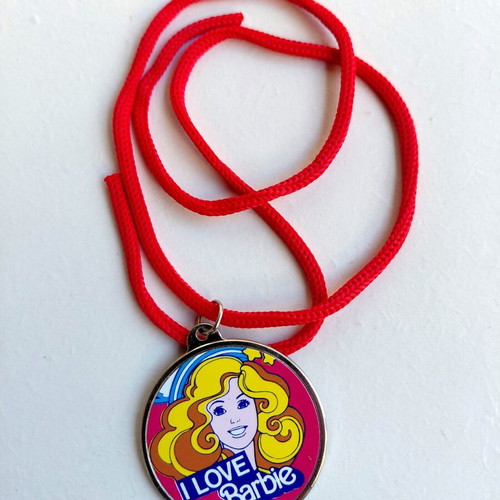 Barbie metal pendant from the 80s new