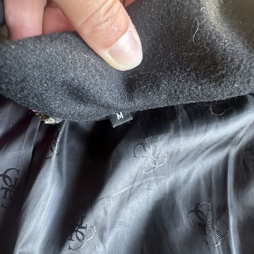 Guess long black coat medium like new