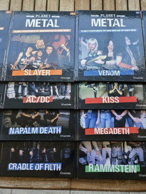 Planet Metal collection of 16 volumes used, hard rock and heavy metal
