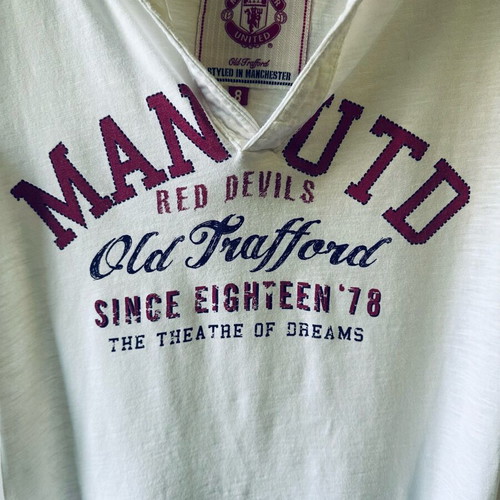 Authentic Manchester United vintage hoodie white, like new, size S