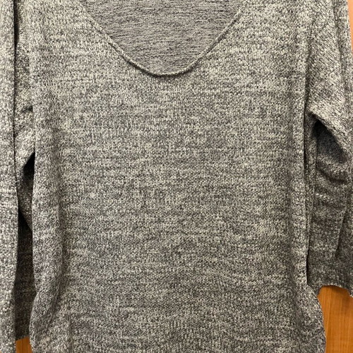 Gray melange blouse like new, size L