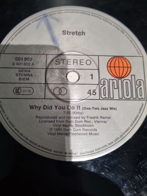 Stretch vinyl record used