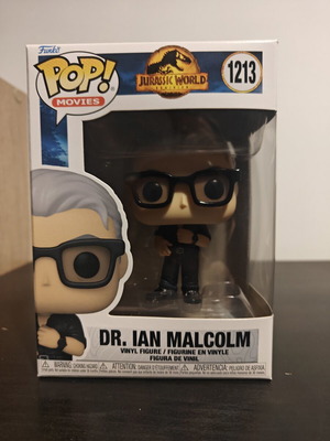 Funko Pop! Movies Jurassic World Dominion Ian Malcolm vinyl figure like new