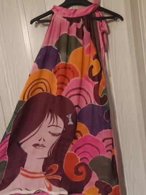 Ysatis dress size 2 used, colorful, halter neck