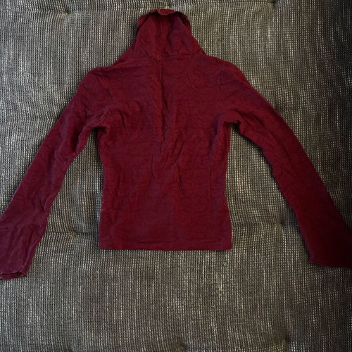 Thesis vintage blouse with oversized collar, like new, burgundy