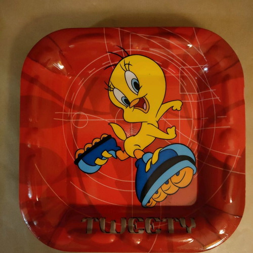 Tweety Plates 80s Set of 6 New, Hard Plastic