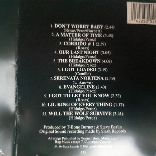 Los Lobos How Will The Wolf Survive? CD like new, pop