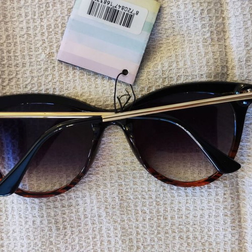 Solo-Solis NDL2342 sunglasses with dark brown and honey frame, black degrade UV400 Cat.3 lens