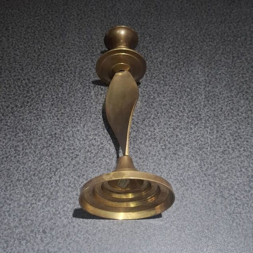 Vintage μπρούτζινο κηροπήγιο 17cm Made in India, σαν καινούργιο