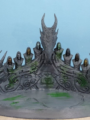 Skyrim Dragon Priest Altar 3D printed figure new, hand-painted, 20 cm