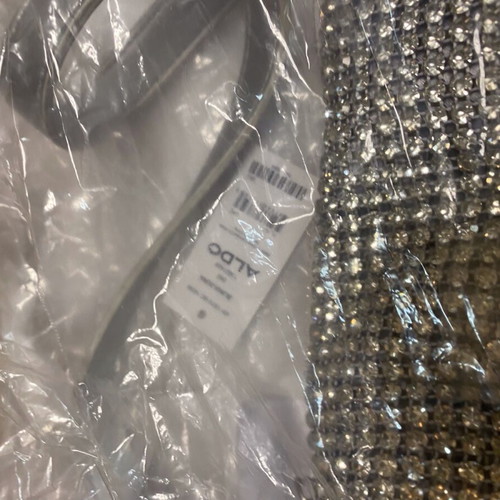 Cocktail bag Aldo shoulder silver new with strass