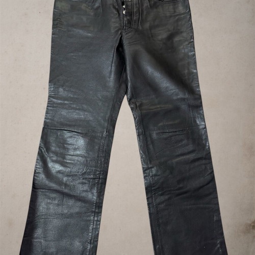 Leather pants black like new, size XXL
