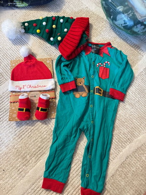Christmas outfit for 12-month-old baby and infant new