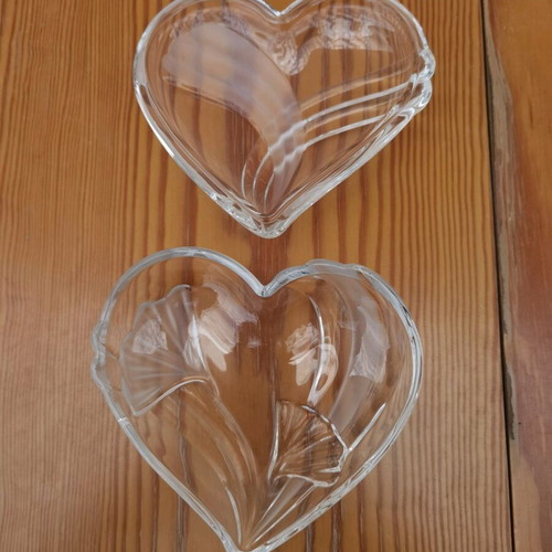 Crystal double bowl used