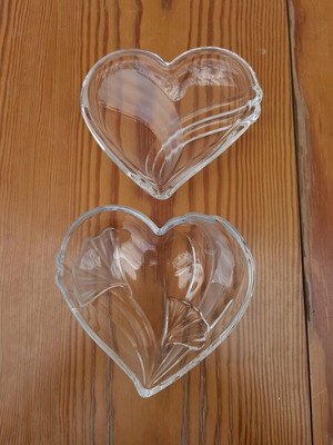 Crystal double bowl used