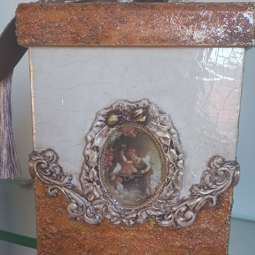 Decorative box new, handmade, wooden 17.5×13 cm