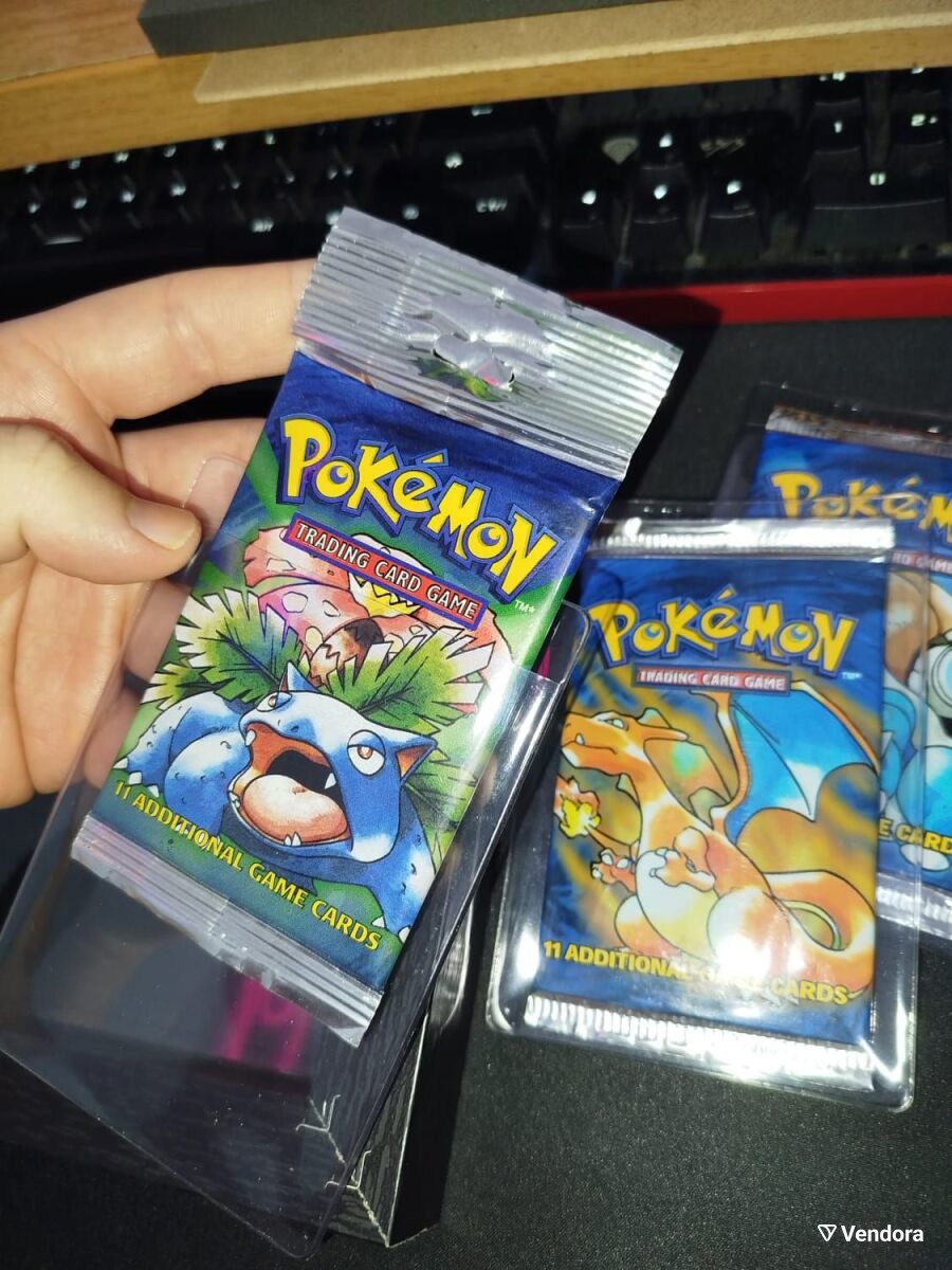 pokemon destined rivals sleeved booster pack Base Set Shadowless Booster Box – Loose Packs Trading Co main image 1