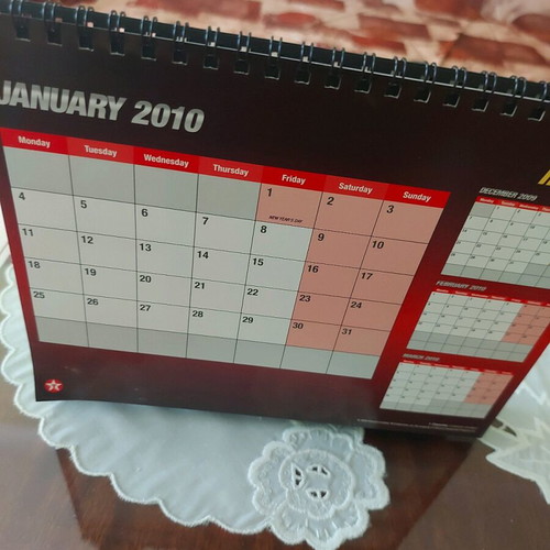 Old calendars used, set of 12 pieces