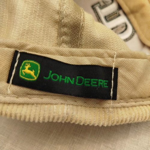 Corduroy John Deere Baseball Cap like new, beige