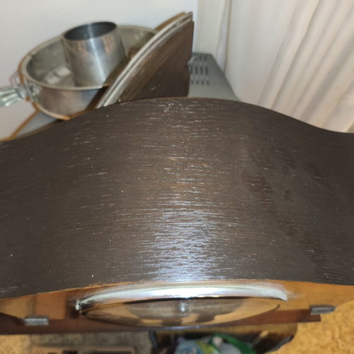 Antique German Art Deco mantel clock used with carved decoration