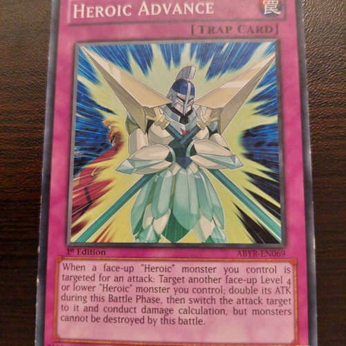 Yu-Gi-Oh Heroic Advance card used