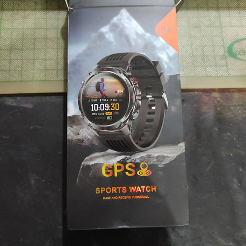 Smartwatch with GPS and call function, new, metal case