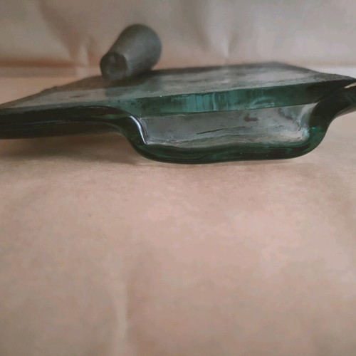 Glass artwork Greek made like new, vase or pencil holder