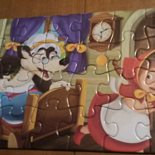 Puzzle 24 pieces used with damages